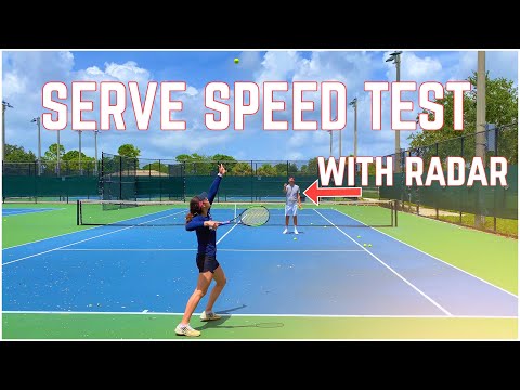 Serve Speed Test | Flat, Slice &amp; Kick Tennis Lesson