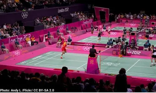 Badminton played in the Olympics