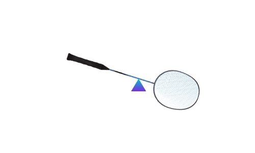 A badminton racket of head heavy balance