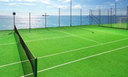 Artificial grass court