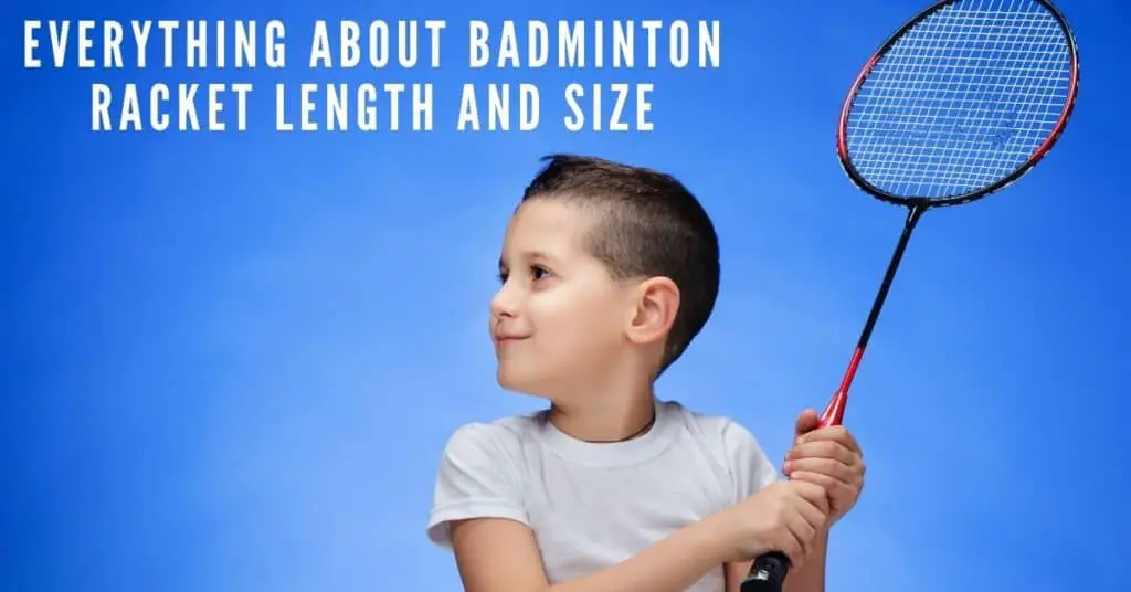 Badminton racquet dimensions and measurement details
