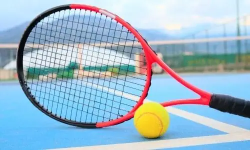 Tennis racket and ball, the key tennis equipment