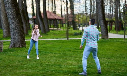 Outdoor badminton