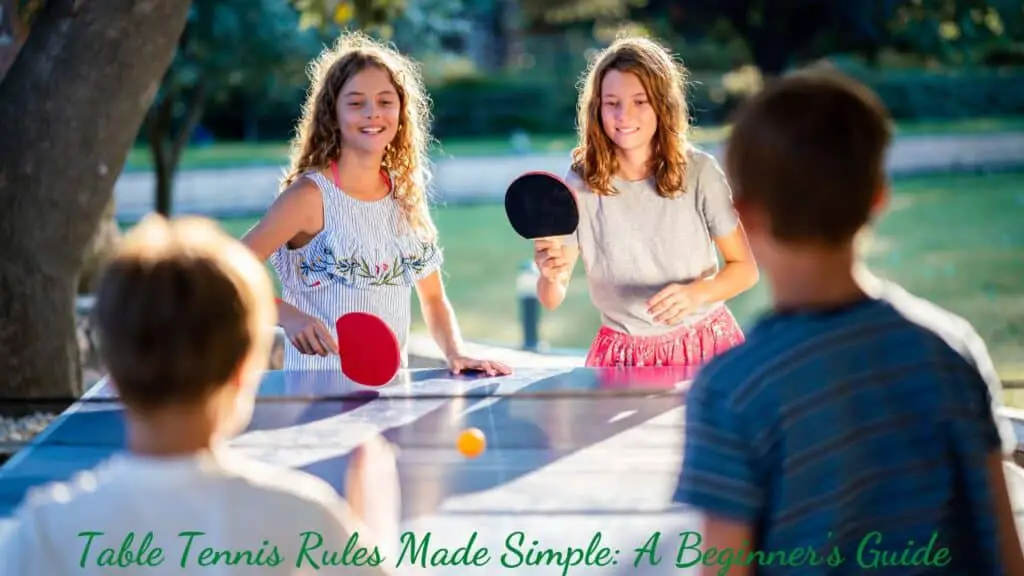 5 essential table tennis rules described