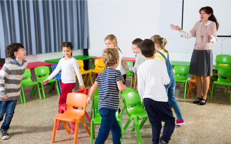 Musical chair indoor game